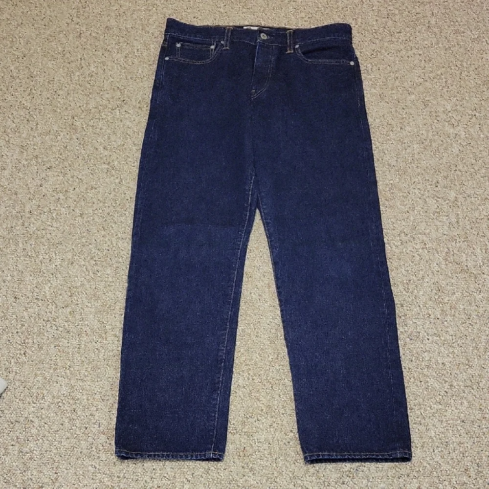 Wallace & Barnes Men's Selvedge Blue Jeans Sz 33 X 32 Japanese Fabric
